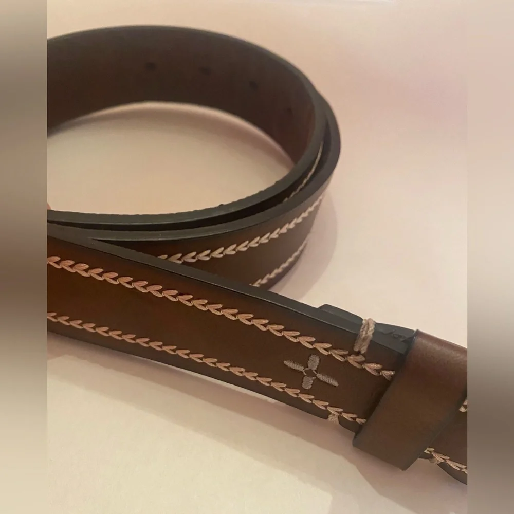 NWT‎ Sun and Stone Men’s Brown Belt Size Small 30-32
